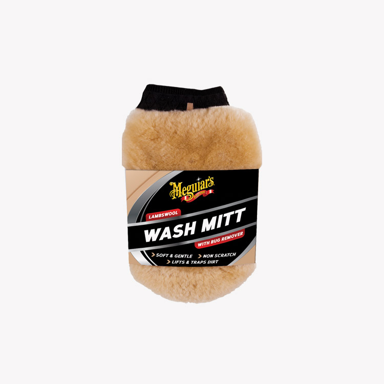 Meguiar's Lambs Wool Wash Mitt with Bug Remover AG1015 Premium Car Care