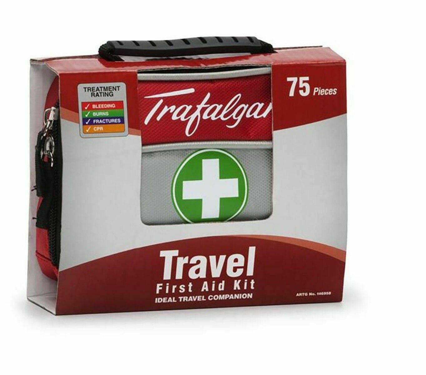 Trafalgar First Aid Kit 75 Piece 101288 Travel First Aid Kit Great for