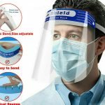 Full Face Shield Mask Clear Protective Film Flip Up Visor Safety Cover Anti-Fog
