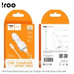 iRoo CR4 12W Car Charger with Micro Cable