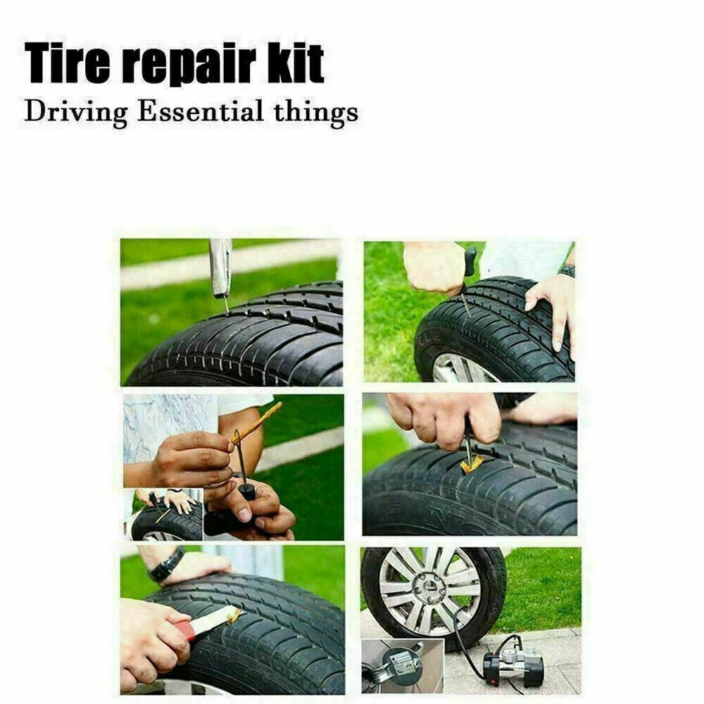 Emergency Tools Tyre Puncture Tyre Repair Kit Set Motorcycle Bike Car