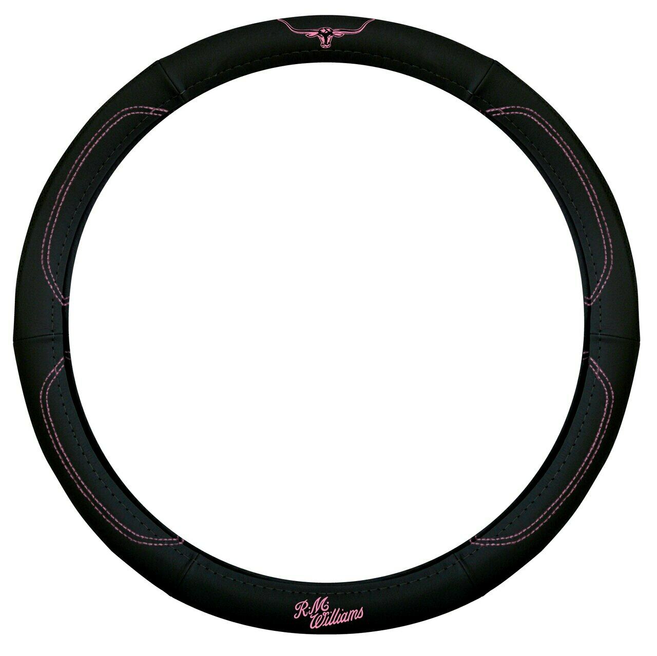 Universal 15-38cm Black PU Leather Car Steering Wheel Cover - Good Grip, Soft